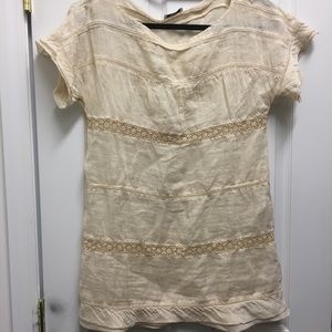 Boho 100% Raime Linen top.
